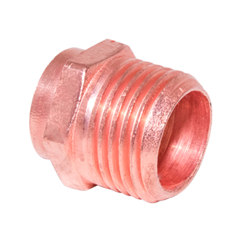 COPLE COBRE A FIERRO EXTERIOR 3/8" (704)